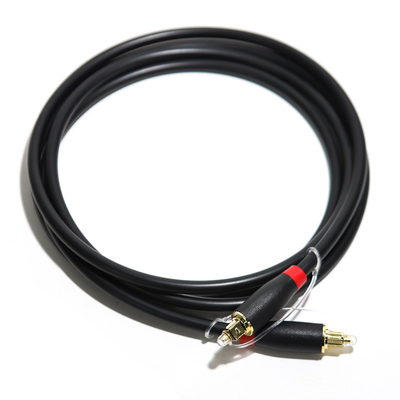 Preço de fábrica de alta qualidade 24K Cabo Toslink de áudio digital óptico ABS banhado a ouro Ject 1,5 M