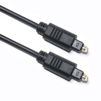 Preto Toslink OD4.0 Cabo de Fibra Óptica PVC Injeção Praça Ject Banhado a Ouro Porta 1M 1.5M 3M Para Soundbar CD Player