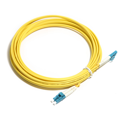 Duplex amarelo OM5 multimodo 2M 3M 5m 10G LC-LC do cabo de fibra ótica para o LAN de WLAN