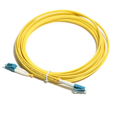 Duplex amarelo OM5 multimodo 2M 3M 5m 10G LC-LC do cabo de fibra ótica para o LAN de WLAN