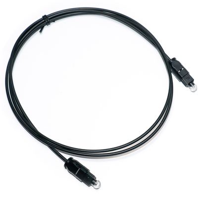 Cabo de áudio óptico digital Toslink óptico digital SPDIF Ultra fina corda de PVC Ject ouro chapa de poeira revestida