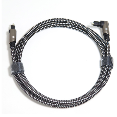 90 corda audio ótica do cabo OD5.0 Knited de Toslink do grau para Soundbar 5M