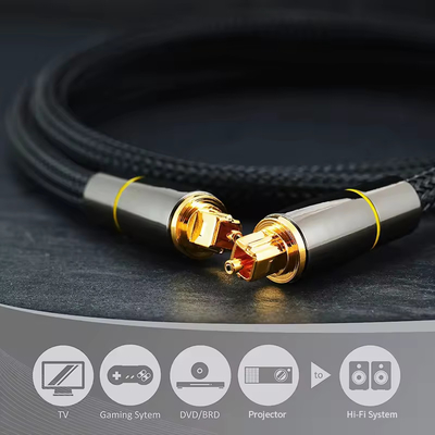 Cabo de áudio digital óptico Toslink SPDIF Fibra de alto-falante fio para cartão de vídeo HIFI DVD TV DTS Dolby 5.1 7.1 áudio ampl