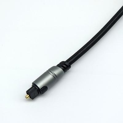 Toslink cabo de áudio óptico para home player CD Soundbar 4.0mm OD 1-30m comprimento conector de ouro placado amarelo-preto