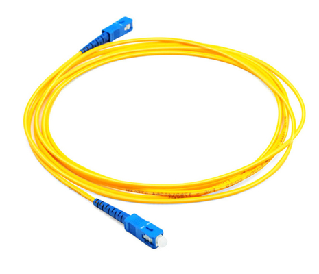 Gbps amarelos 4CH do cabo de remendo OM3 da fibra ótica de Dual Core 10