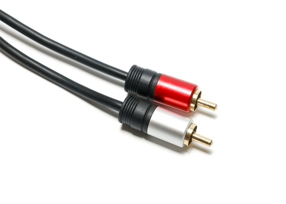 Metal Shell 3,5 milímetros Jack To Optical Cable, 2 em 1 cabo ótico do fones de ouvido