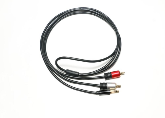 Metal Shell 3,5 milímetros Jack To Optical Cable, 2 em 1 cabo ótico do fones de ouvido