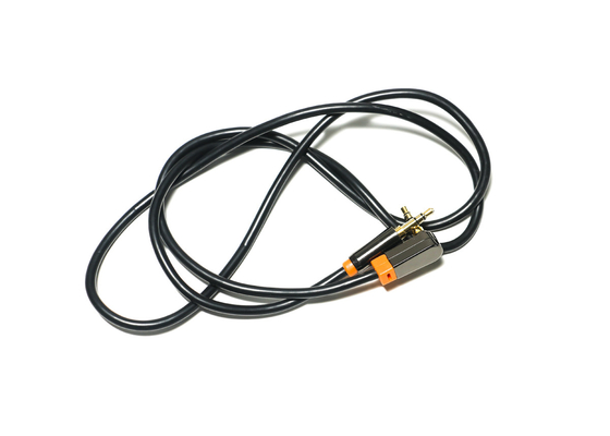 Preto 0,92 medidores de cabo audio ótico de Digitas, cabo do orador do carro do PVC do metal de 3.5mm