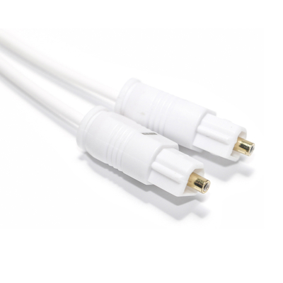 Cabo de áudio óptico digital de saída de fábrica branco Toslink SPDIF ultrafino para barra de som doméstica mini CD