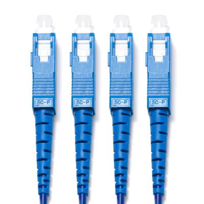 1310/1550nm azul SC/SC 4-4 quatro modos de núcleo único patch cord OM3 para câmera de vigilância 3M 5M 8M 15M