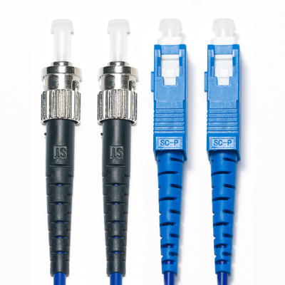 SC FC Dual Mode Fibra Óptica Patch Cord OM3 Fio Azul 2/2 2.0/3.0mm Para Câmera de Vigilância Uso 3M 5M 8M 10M