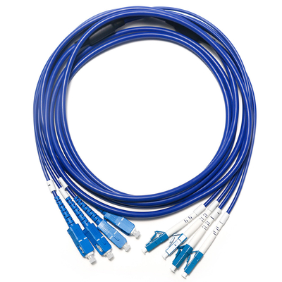 SC LC Fibra Óptica Patch Cord Multimodo Dual-Core OM3 4/4 10G para Survailiance WLAN LAN
