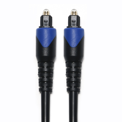 Blue & Toslink Cabo Digital OD4.0 Cabo de Fibra Óptica Banhado PVC Cope Conector Redondo Para CD Player Soundbar