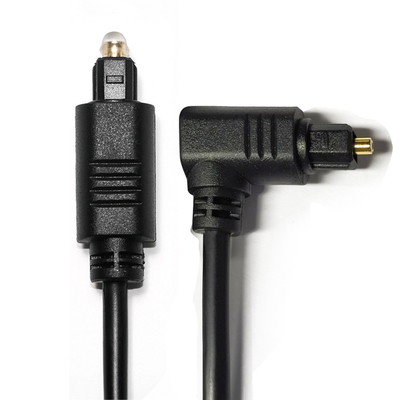 Facotry outlet Toslink Digital Audio Cable Black OD4.0 Square Interface 90° 0.5M para mini Player soundbar