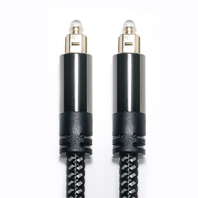 Tomada de fábrica novíssimo cabo de áudio óptico digital Toslink SPDIF tecido banhado a ouro cabo amplificador para subwoofer