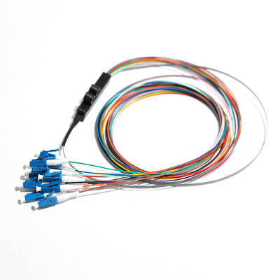 Cabo de fibra óptica multimídia 1310 nm azul FC UPC 12 núcleos fita trançada