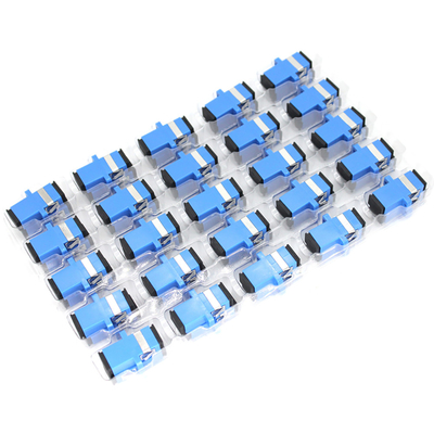 Adaptador de conector de fibra óptica SC/UPC SM Flange monomodo Simplex Acoplador SC-SC APC