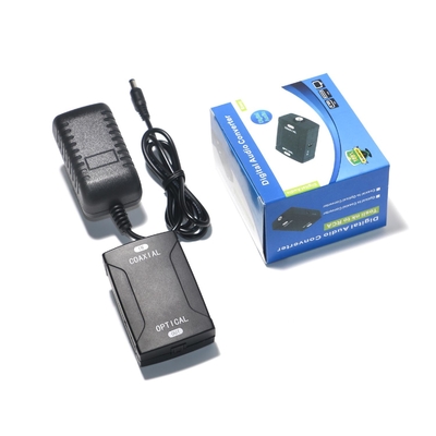 Conversor de Fibra Óptica Coaxial para Óptico Conversor SPDIF 1.4 Divisor 4K × 2K Suporte 3D