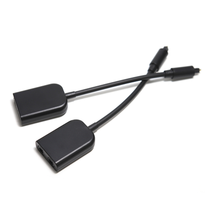 Digital Toslink Fibra Óptica Splitter 1 em 2 Saída Cabo Adaptador de Áudio Aprimoramento de Sinal