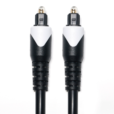 Cabo Digital White&Toslink OD4.0 Cabo de Fibra Óptica Banhado LSZH PVC Shelter Plugue Redondo Para Casa Plaer CD Soundbar