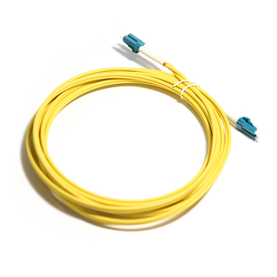 Duplex amarelo OM5 multimodo 2M 3M 5m 10G LC-LC do cabo de fibra ótica para o LAN de WLAN