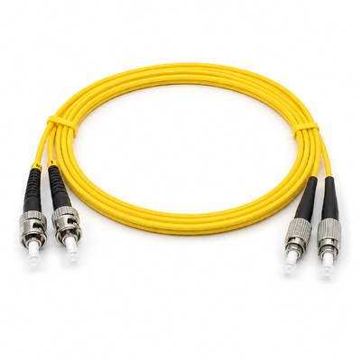 Patch Cord de Fibra Óptica Dual-Core Dual-Core ST FC para Rede de Conexão WLAN LAN